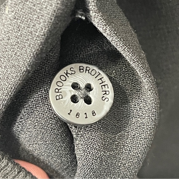 NWT Brooks Brothers Black Wool Blend Skirt Womens Size 16 Button Up - Picture 3 of 9